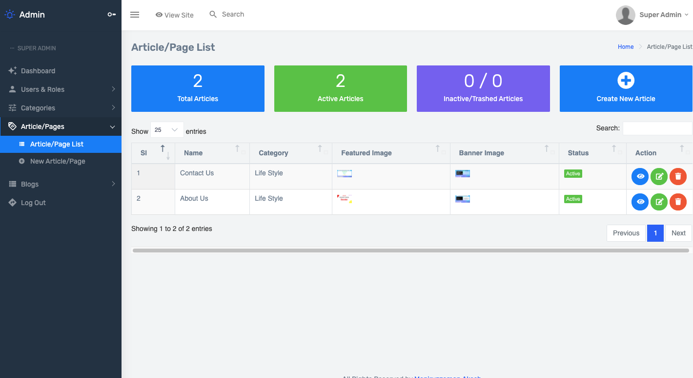 Content Management System